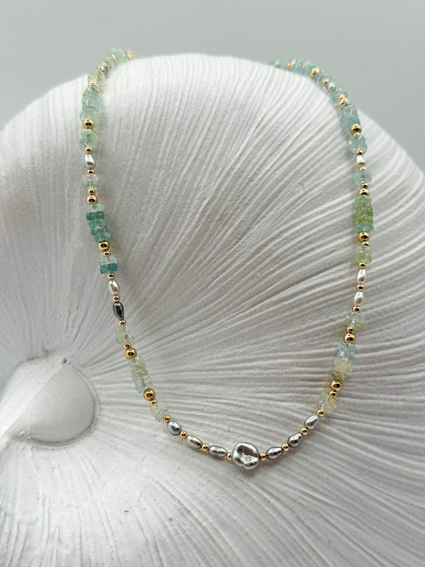 AQUA KESHI LUXE NECKLACE