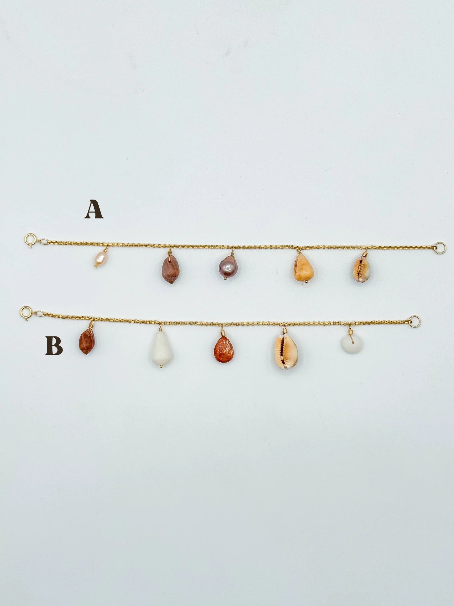 SHELL CHARM BRACELETS