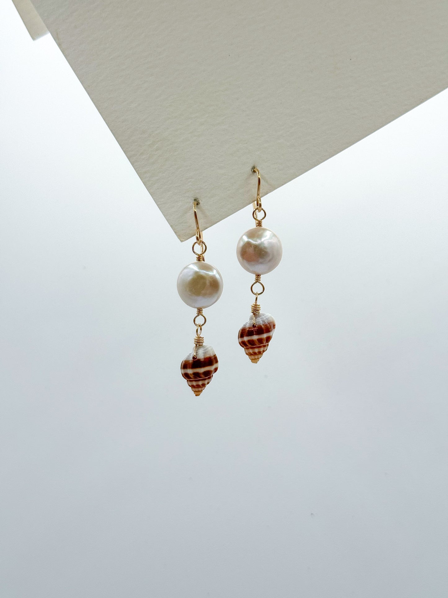 NAUTICAL COIN PEARL EARRINGS Navea Maui