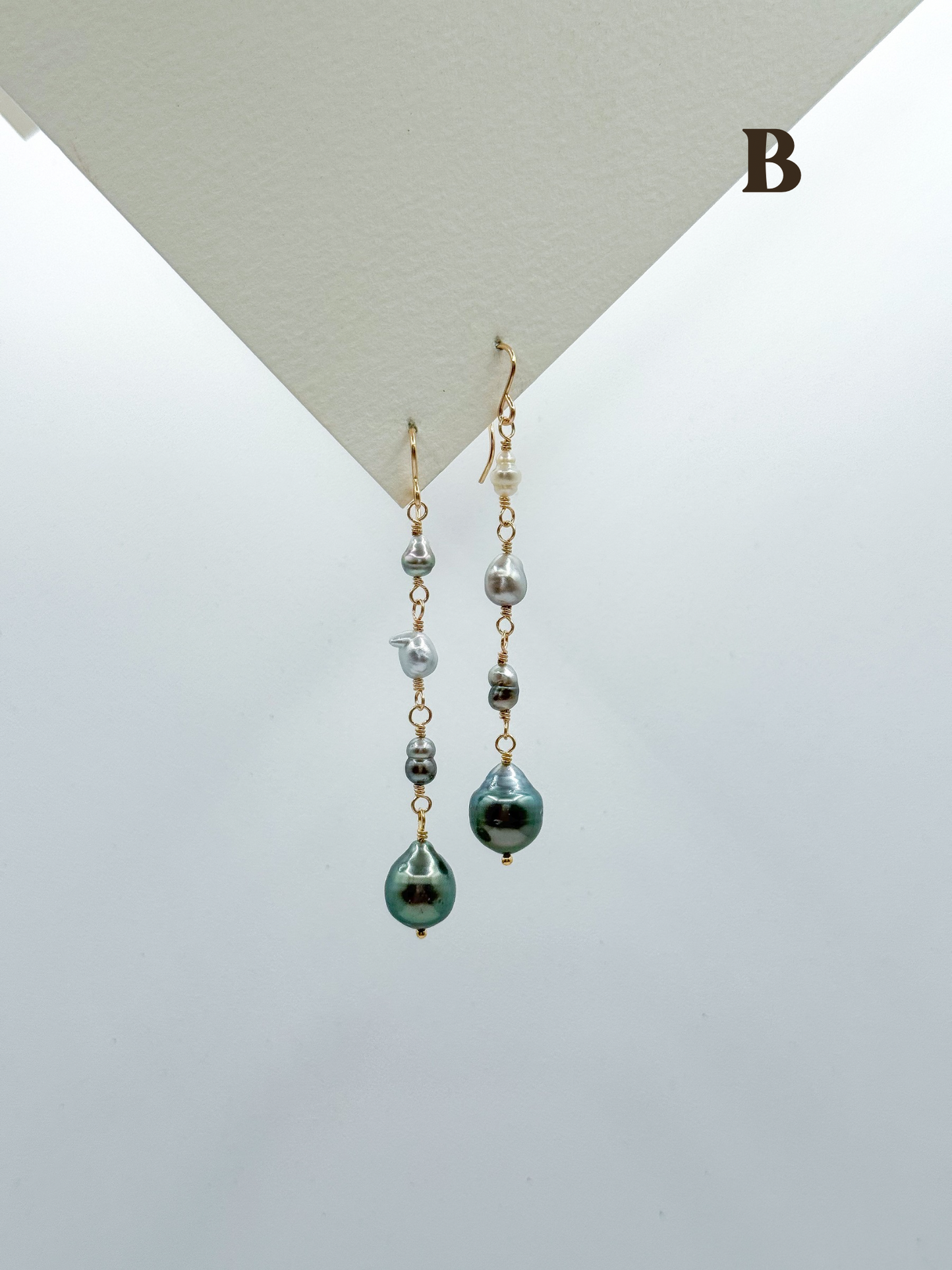 KESHI TAHITIAN DROP EARRINGS
