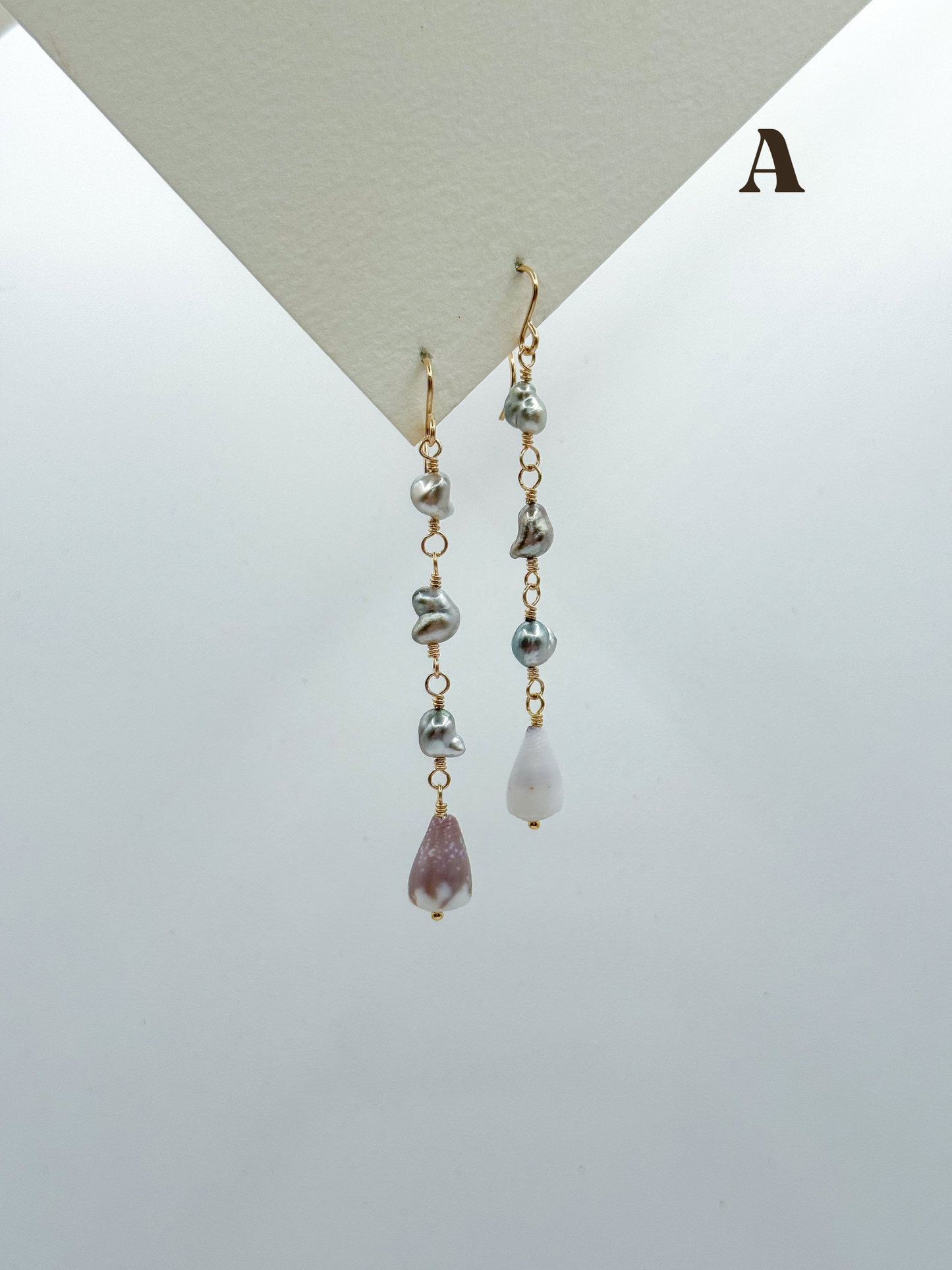 KESHI CONE DROP EARRINGS