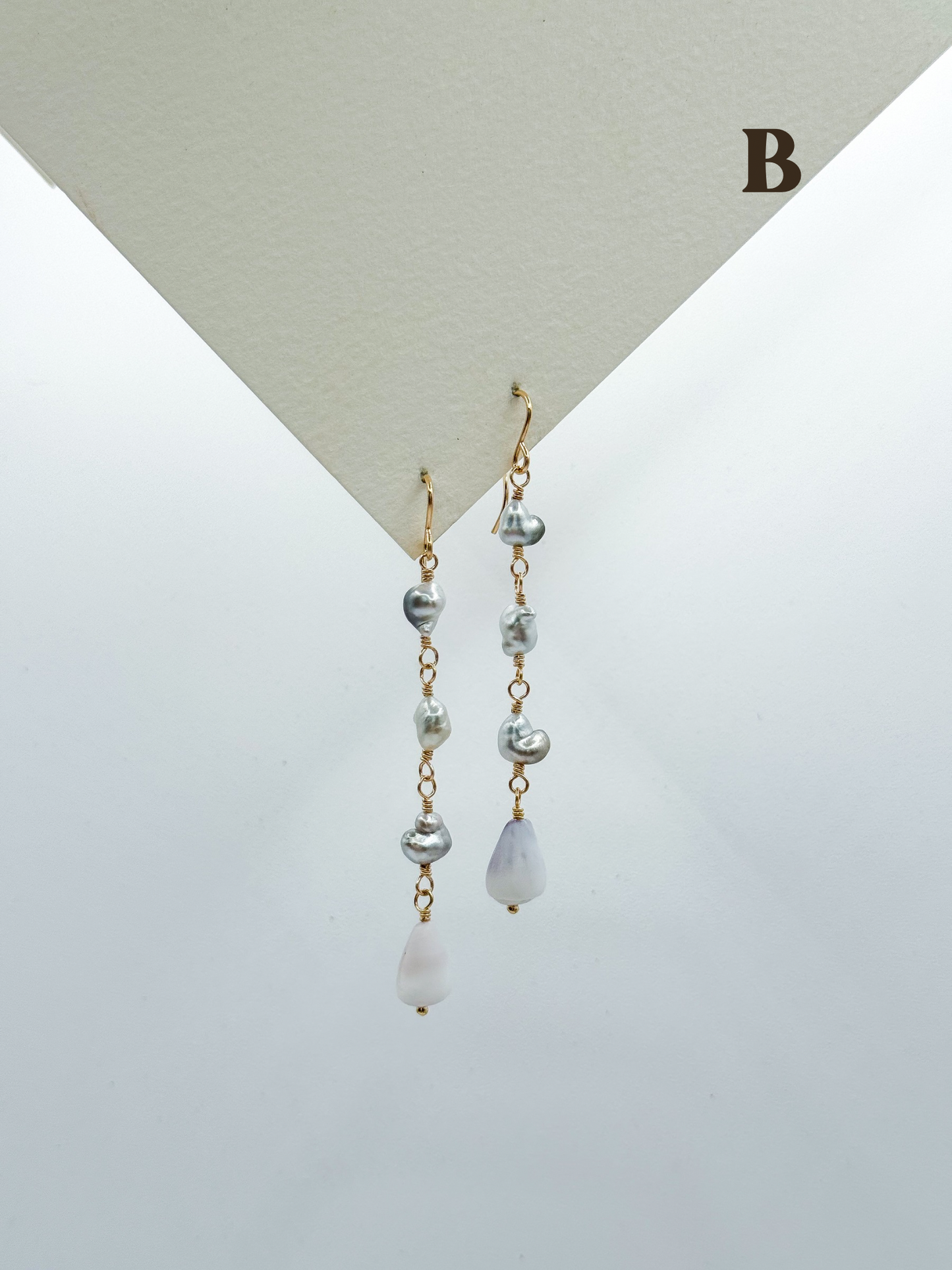 KESHI CONE DROP EARRINGS