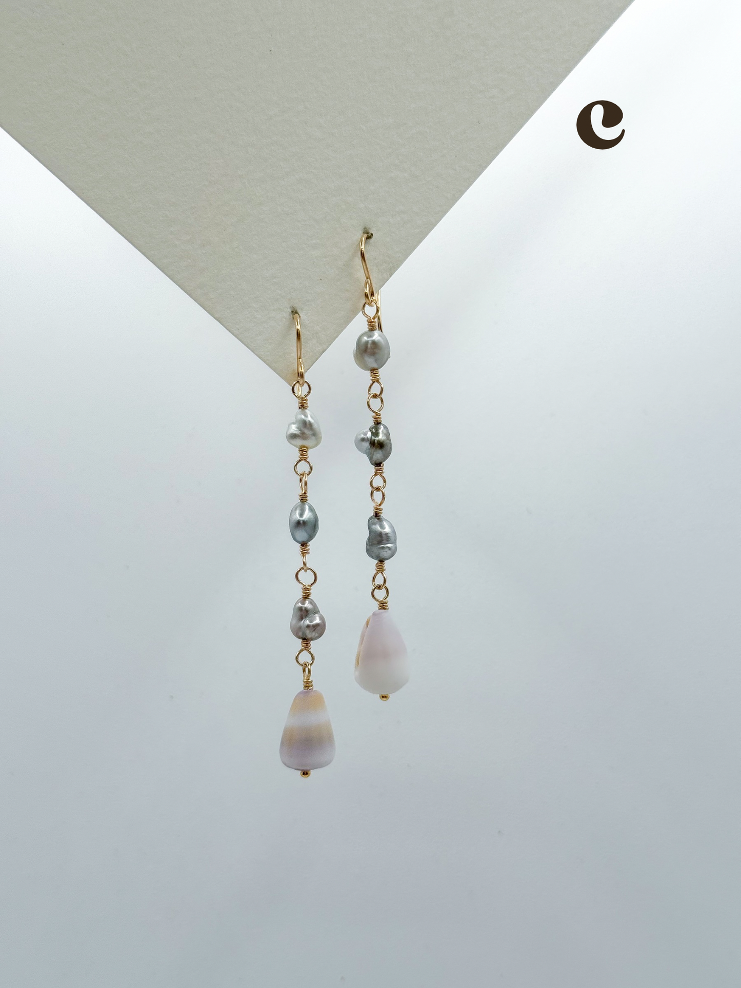 KESHI CONE DROP EARRINGS
