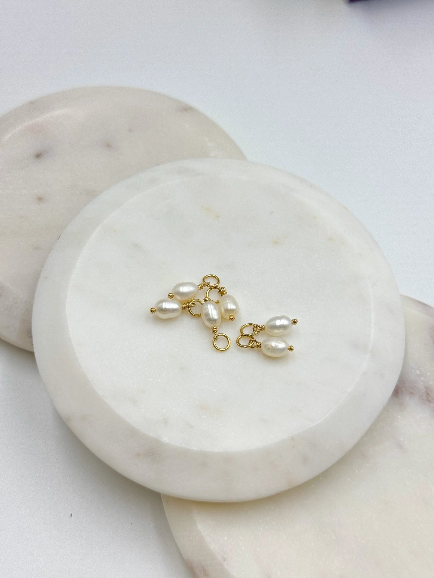 FRESH WATER PEARL CHARMS (WHITE) Navea Maui