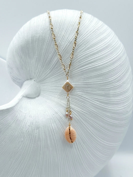 BLENDED BY DESIGN NECKLACE (granulated cowrie) Navea Maui