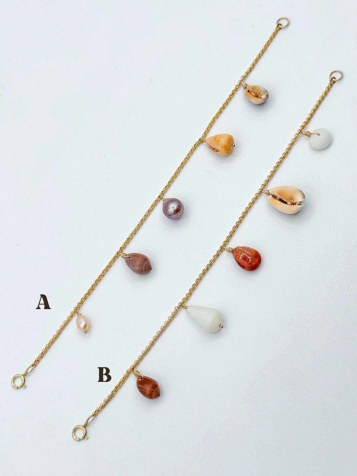 SHELL CHARM BRACELETS