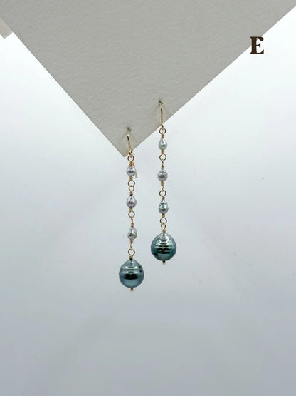 KESHI TAHITIAN DROP EARRINGS