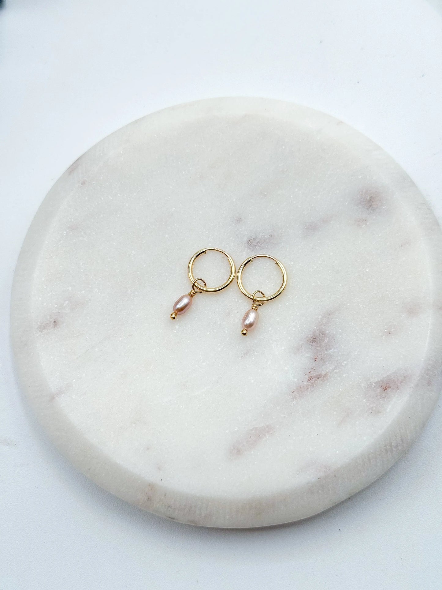 KEIKI HOOPS (PINK PEARL) Navea Maui