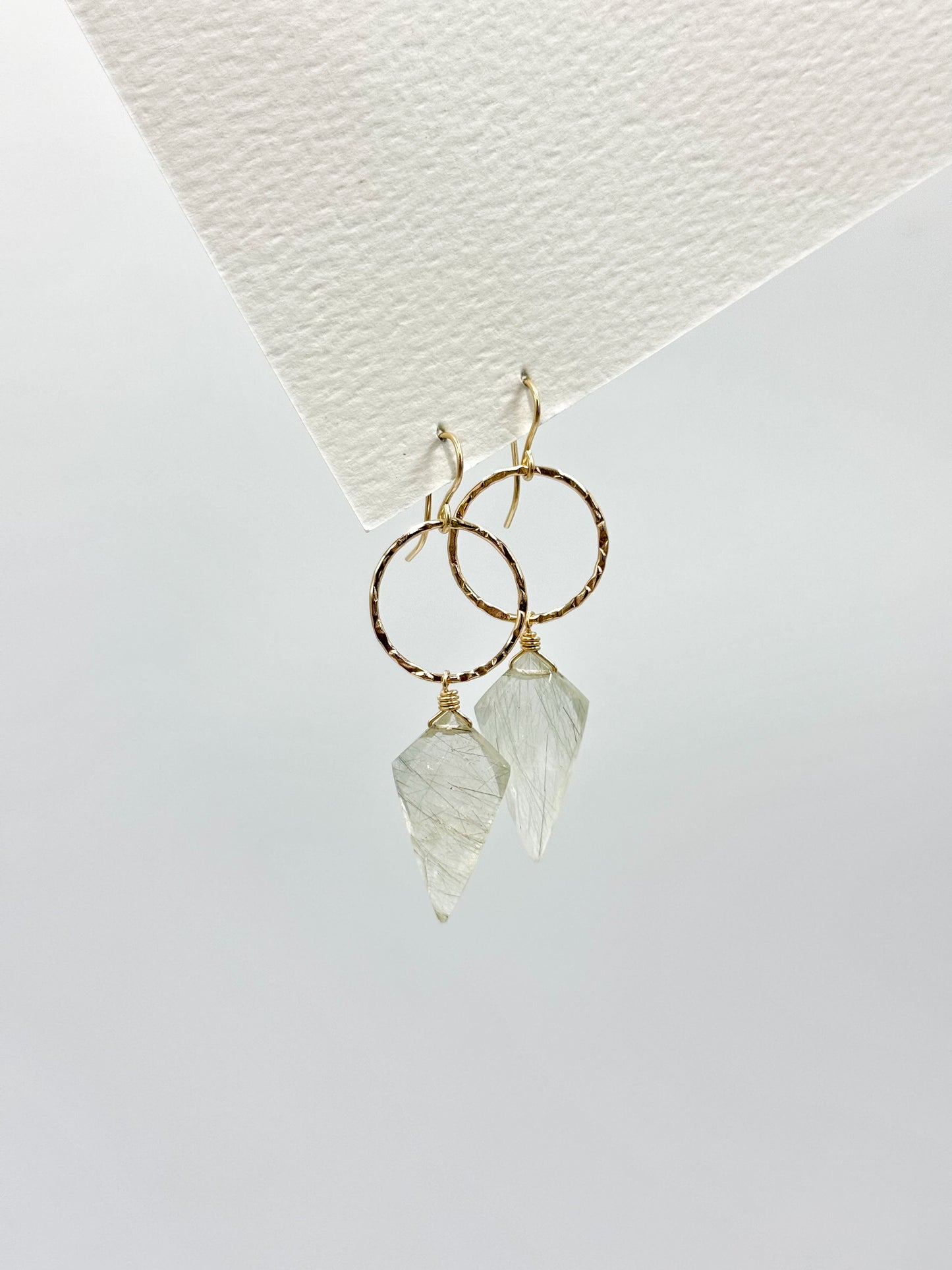 RUTILATED QUARTZ HOOPS