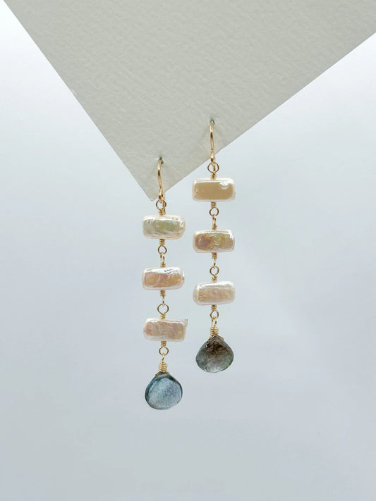 BOLD AQUA EARRINGS