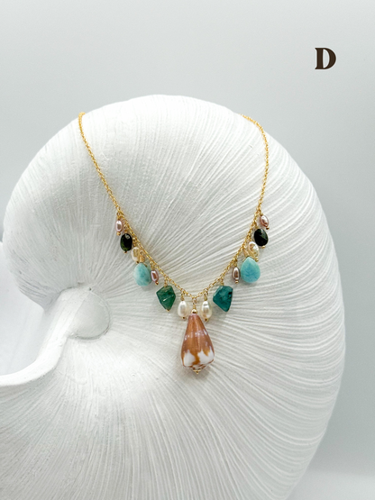 LAST HOUR OF BLUE NECKLACES