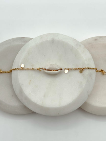 GRANULATED COWRIE HORIZONS BRACELET