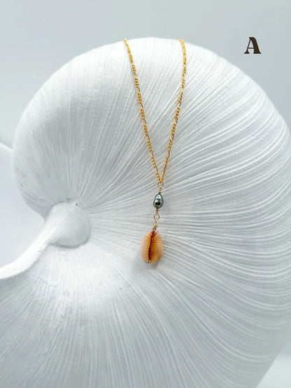 COASTAL COWRIE NECKLACE Navea Maui