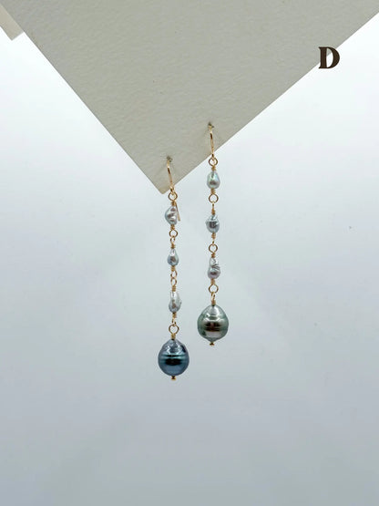 KESHI TAHITIAN DROP EARRINGS