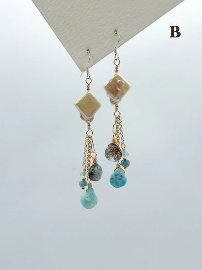 COASTAL MINERAL EARRINGS Navea Maui