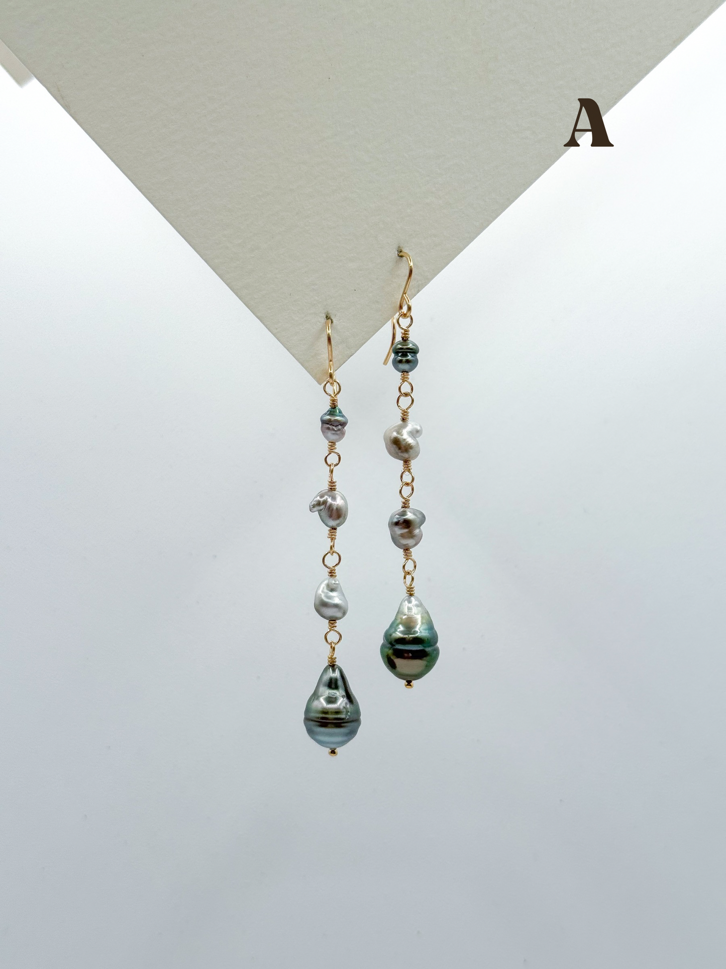 KESHI TAHITIAN DROP EARRINGS