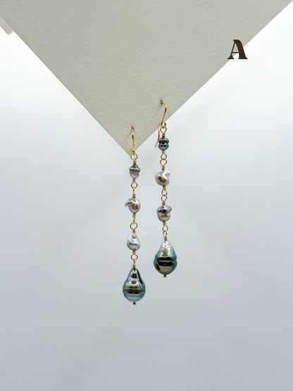 KESHI TAHITIAN DROP EARRINGS
