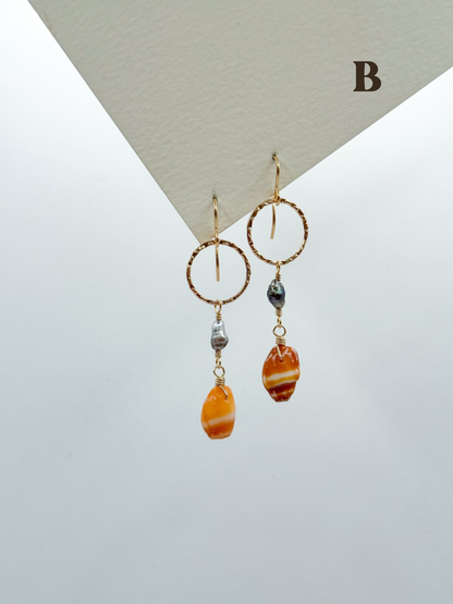 HOOP DROP EARRINGS